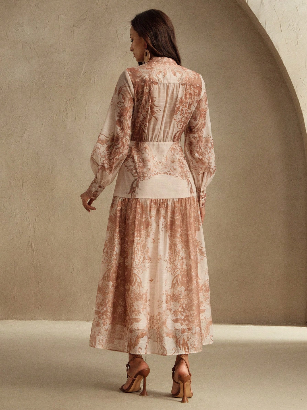 SHEIN maxi ruha, bézs