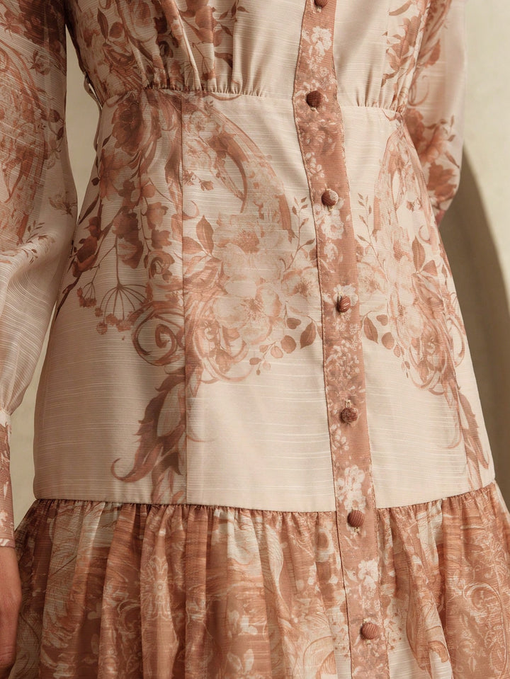 SHEIN maxi ruha, bézs