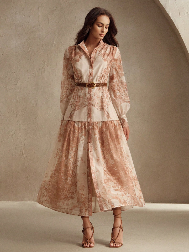 SHEIN maxi ruha, bézs