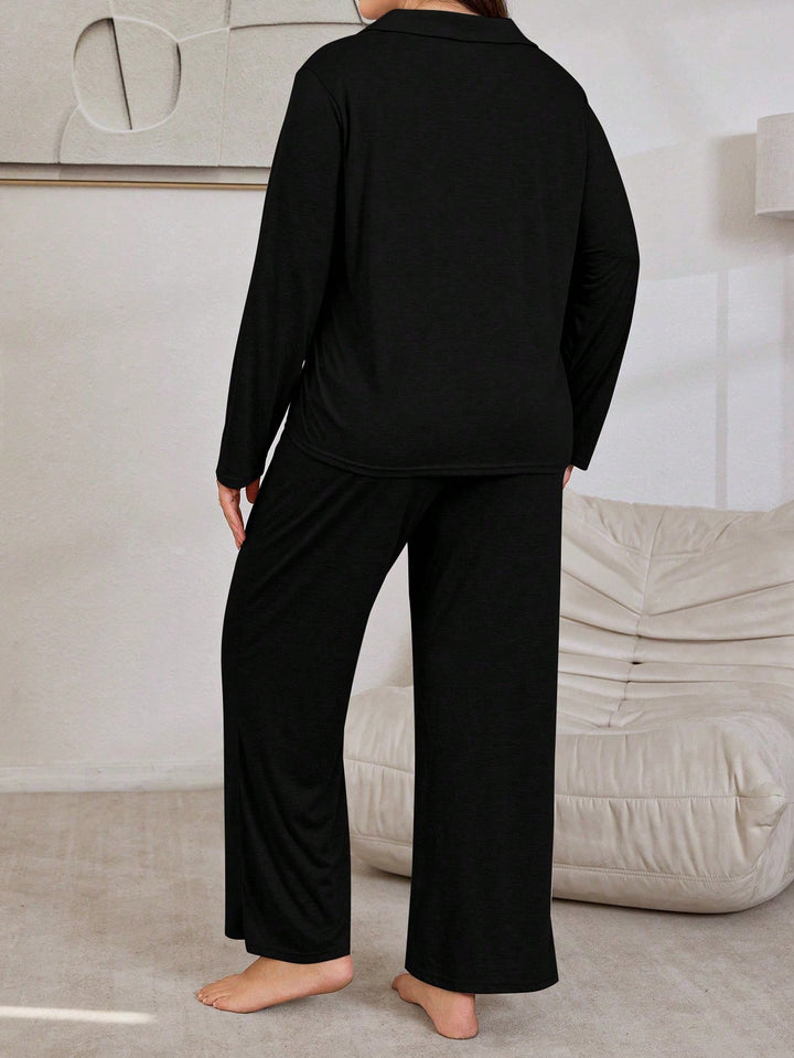 Set pijamale SHEIN, negru