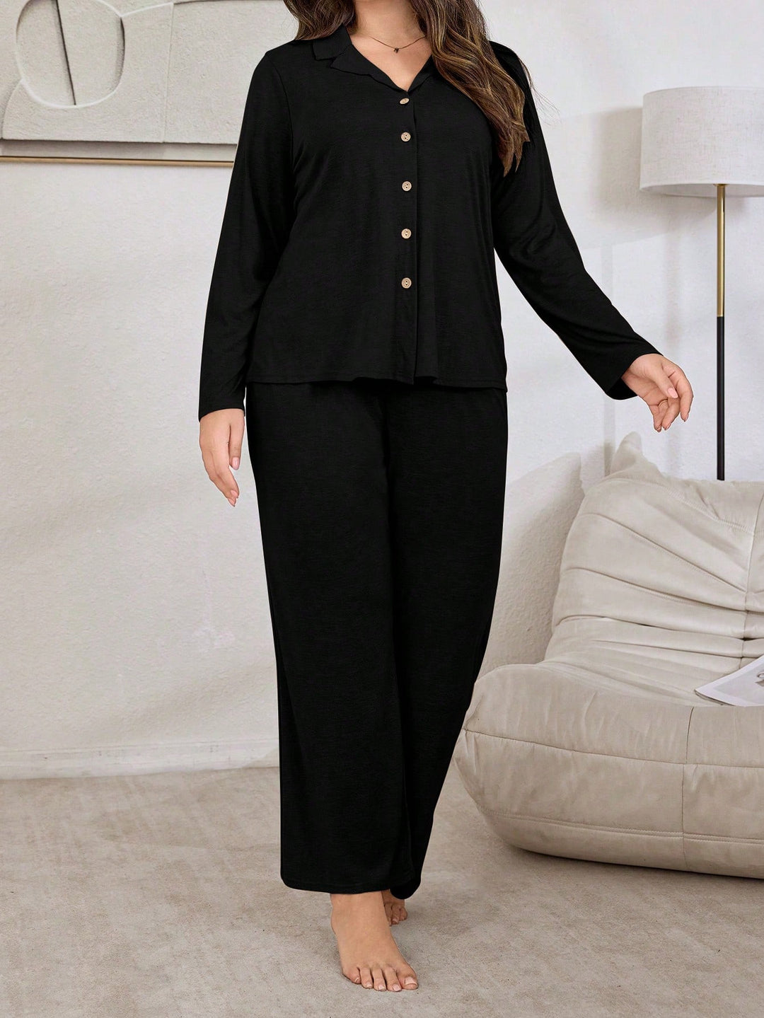 Set pijamale SHEIN, negru