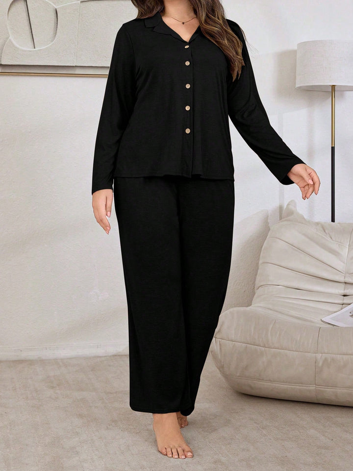 Set pijamale SHEIN, negru