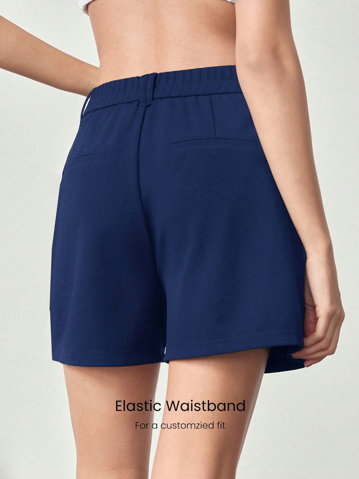 Pantaloni scurți SHEIN, albastru