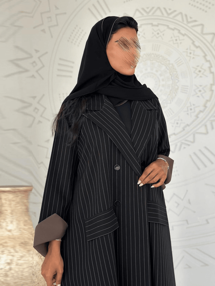 Set caftan și jalabiya SHEIN, negru