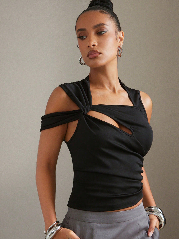 Top SHEIN, negru