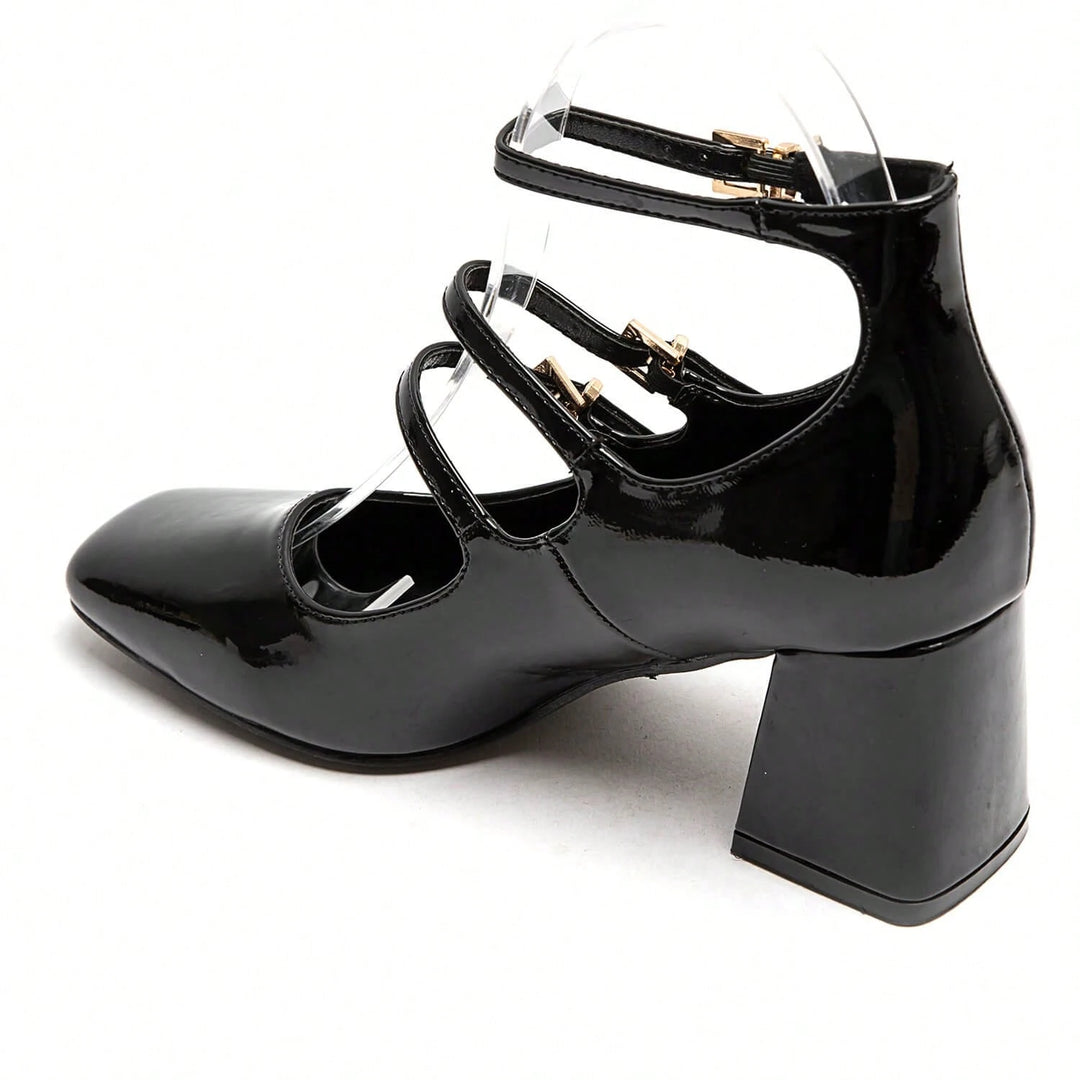 Pantofi cu toc SHEIN, negru