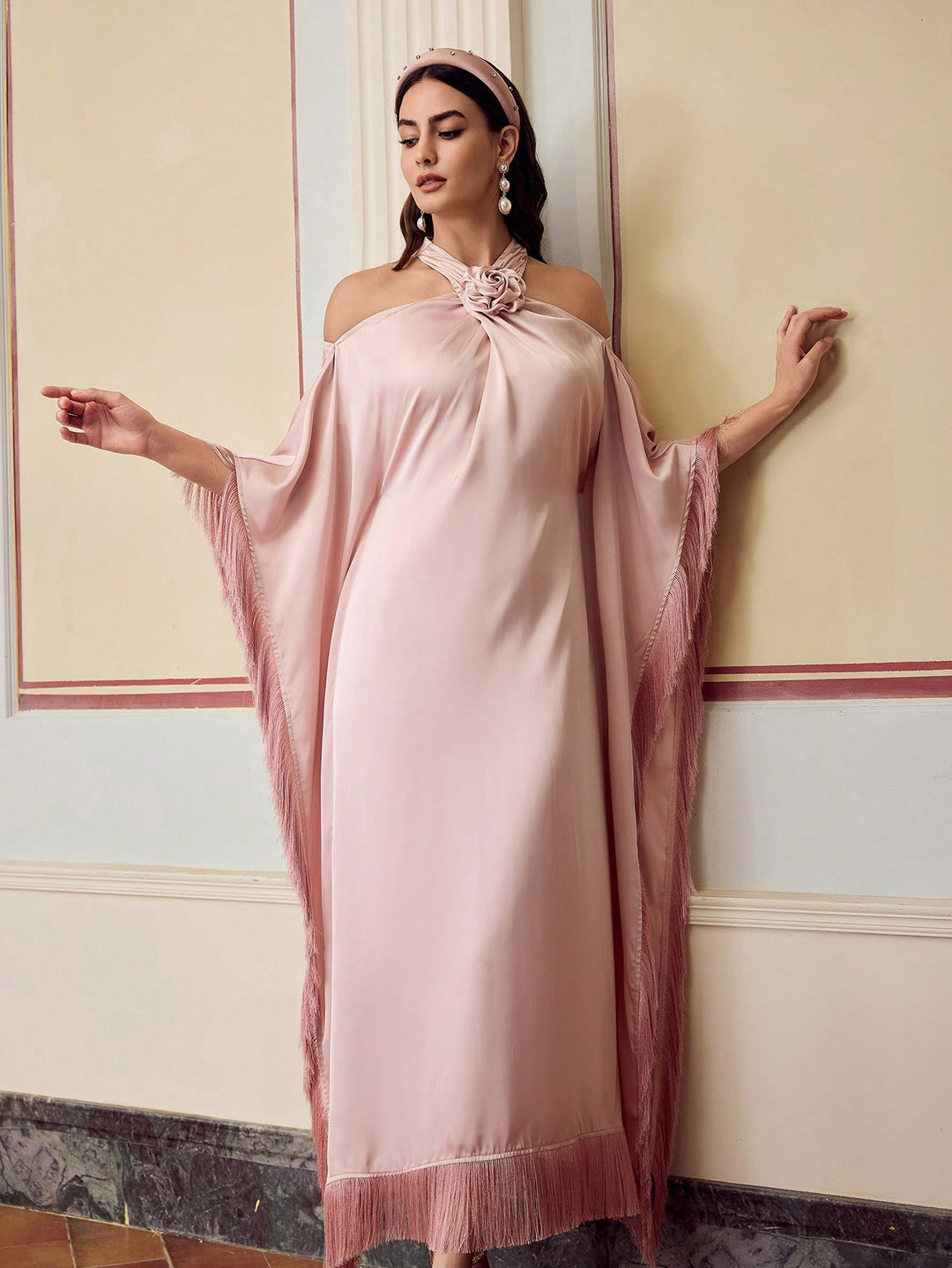 Rochie midi SHEIN, roz