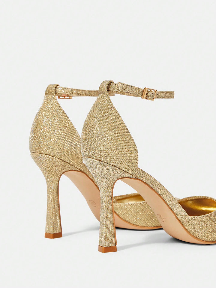 Pantofi cu toc SHEIN, auriu