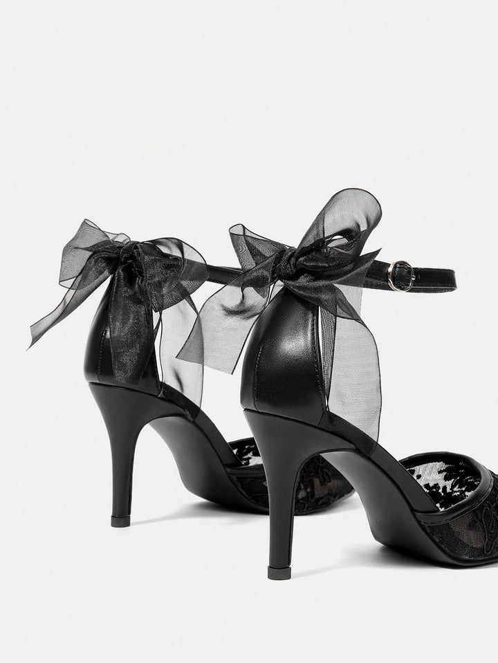 Pantofi cu toc SHEIN, negru