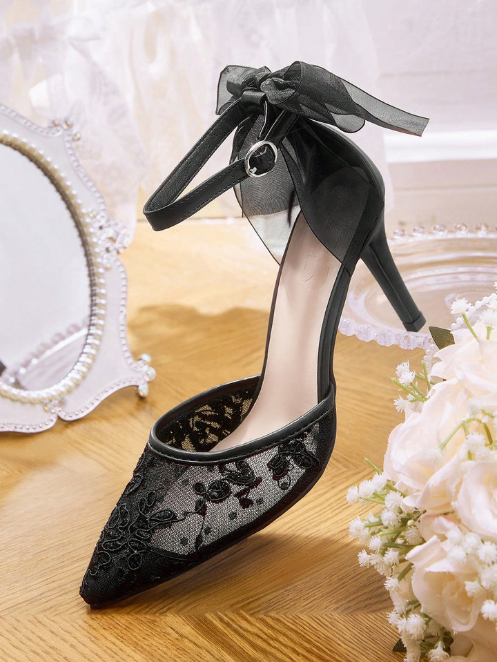 Pantofi cu toc SHEIN, negru