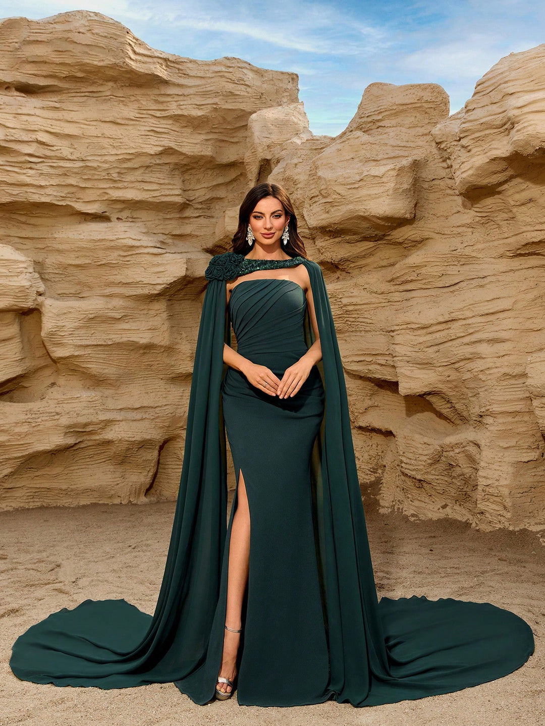 Rochie SHEIN, verde