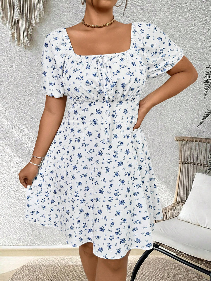 Shein Curve+ miniruha, fehér