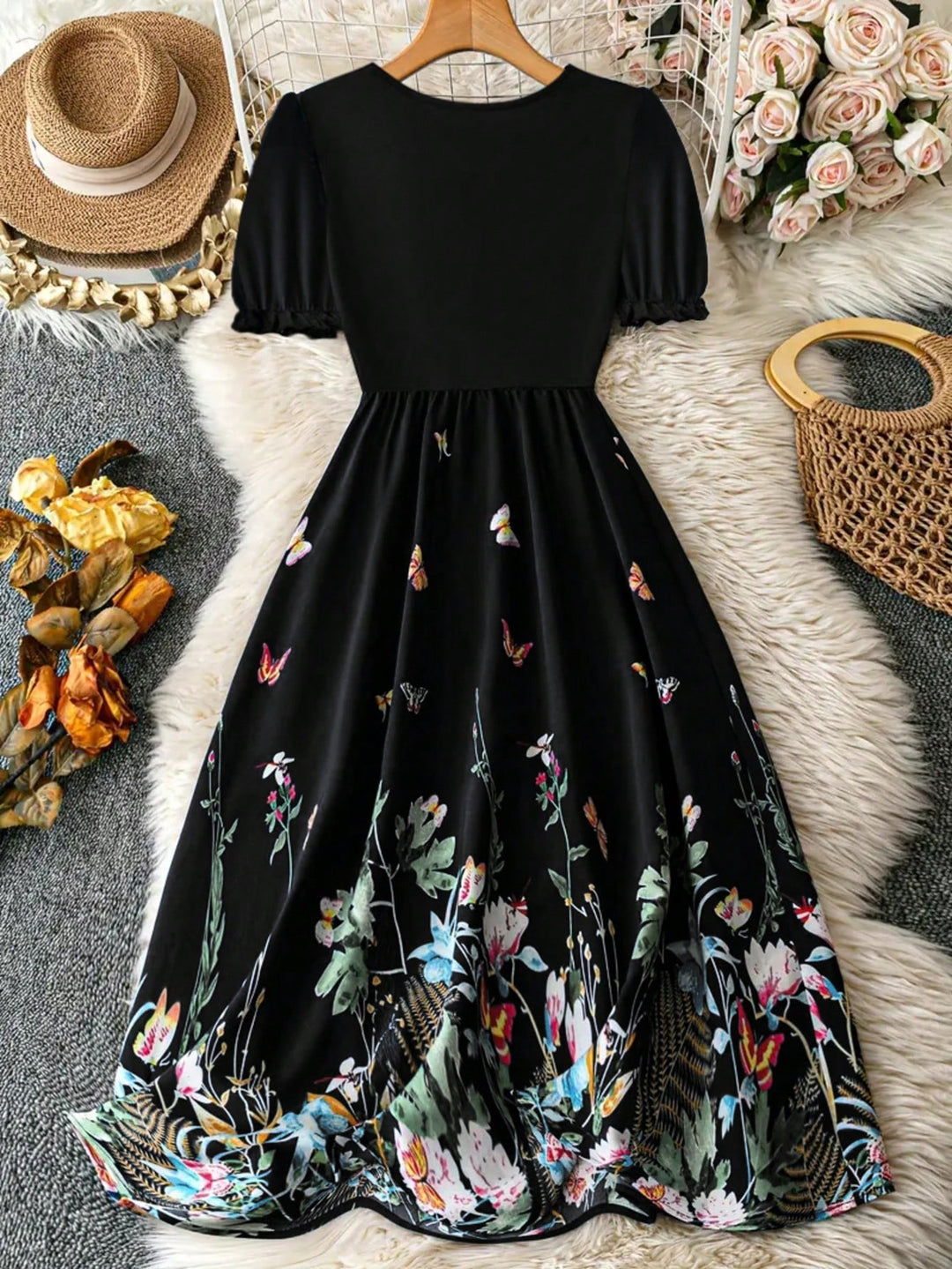 Rochie midi SHEIN, mix culori