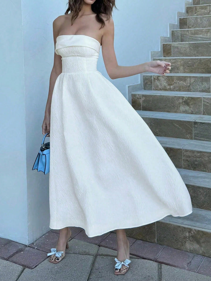 Rochie midi SHEIN, bej