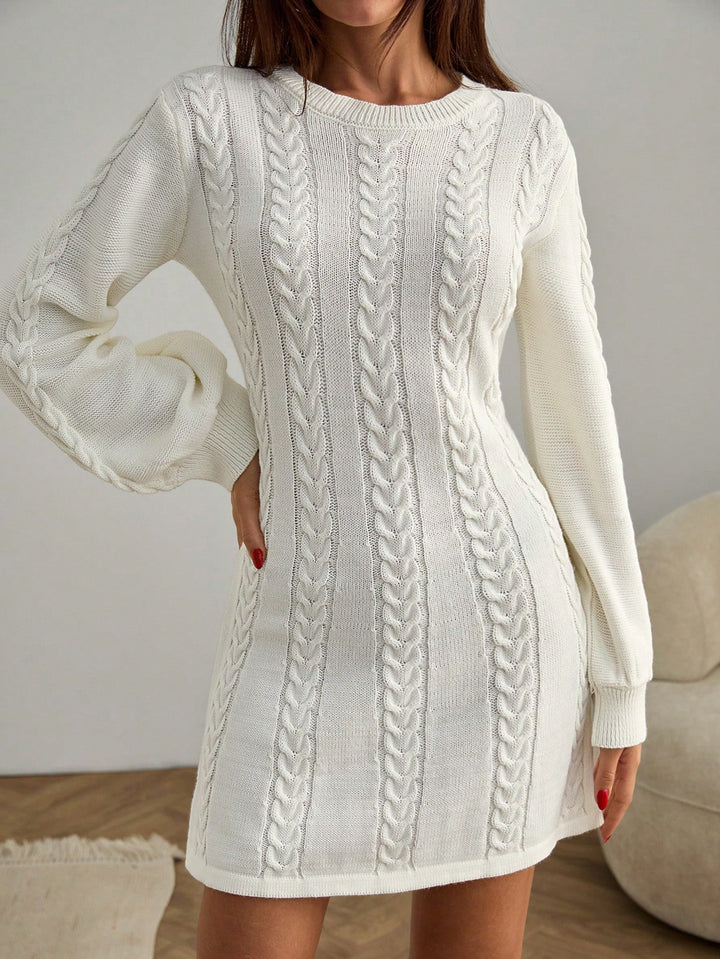 Rochie mini SHEIN, crem