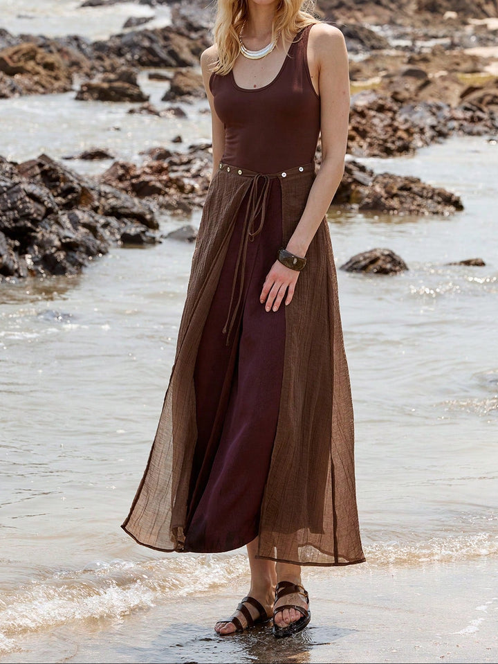 Rochie maxi Shein, maro