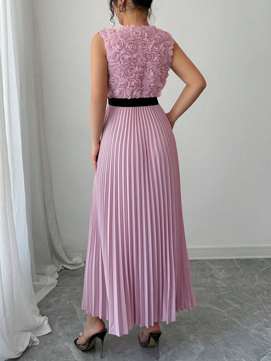 Rochie maxi SHEIN, roz