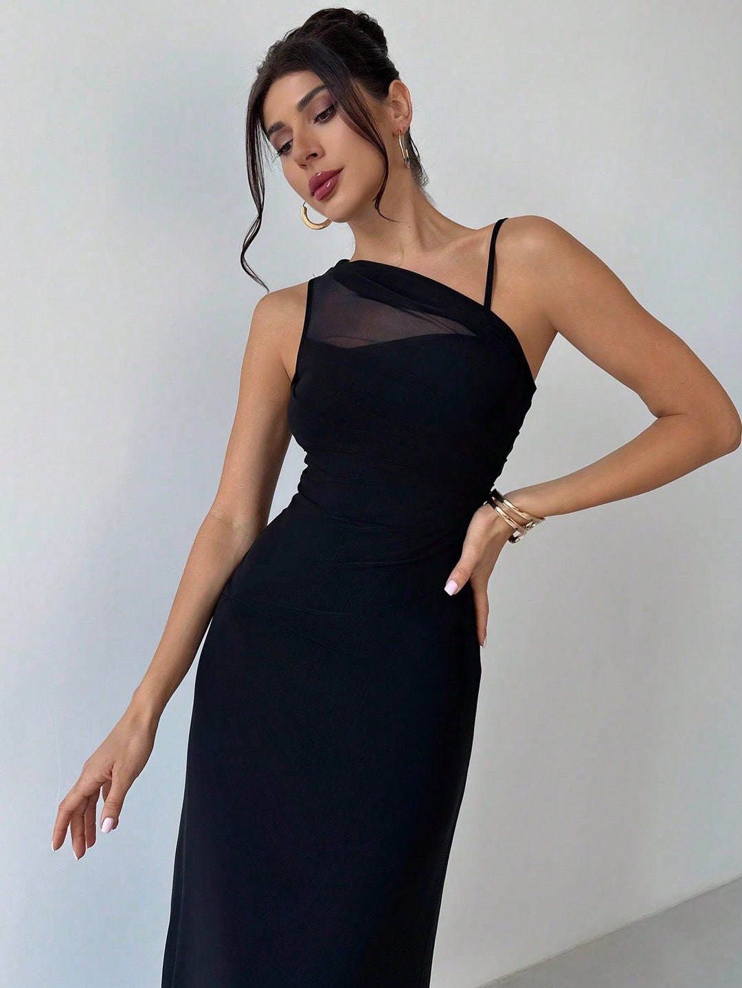 Rochie maxi SHEIN, negru