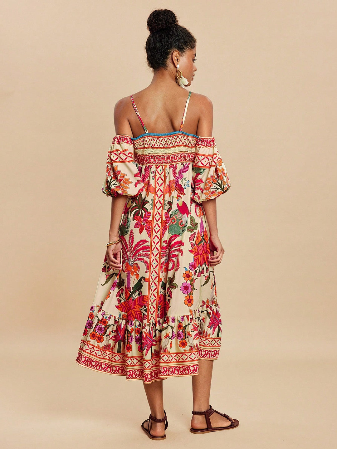 Rochie maxi SHEIN, portocaliu