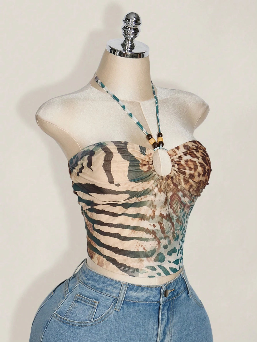 Top Shein Curve+, mix culori