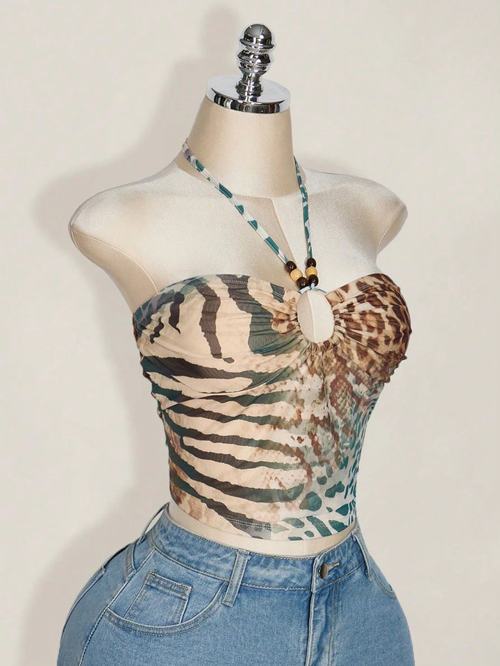 Top Shein Curve+, mix culori