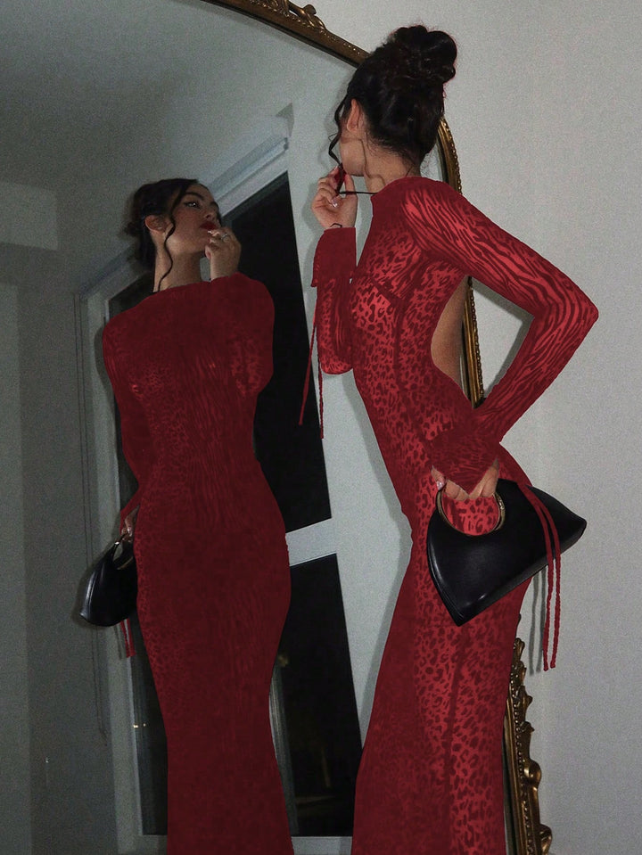 Rochie maxi SHEIN, vișiniu