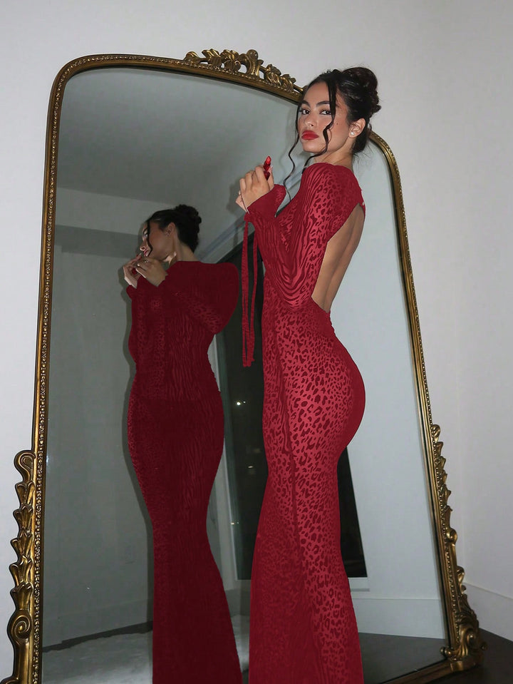 Rochie maxi SHEIN, vișiniu