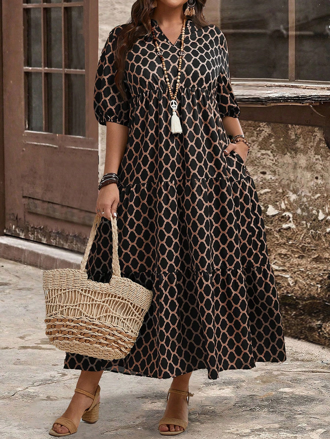 SHEIN ruha, khaki