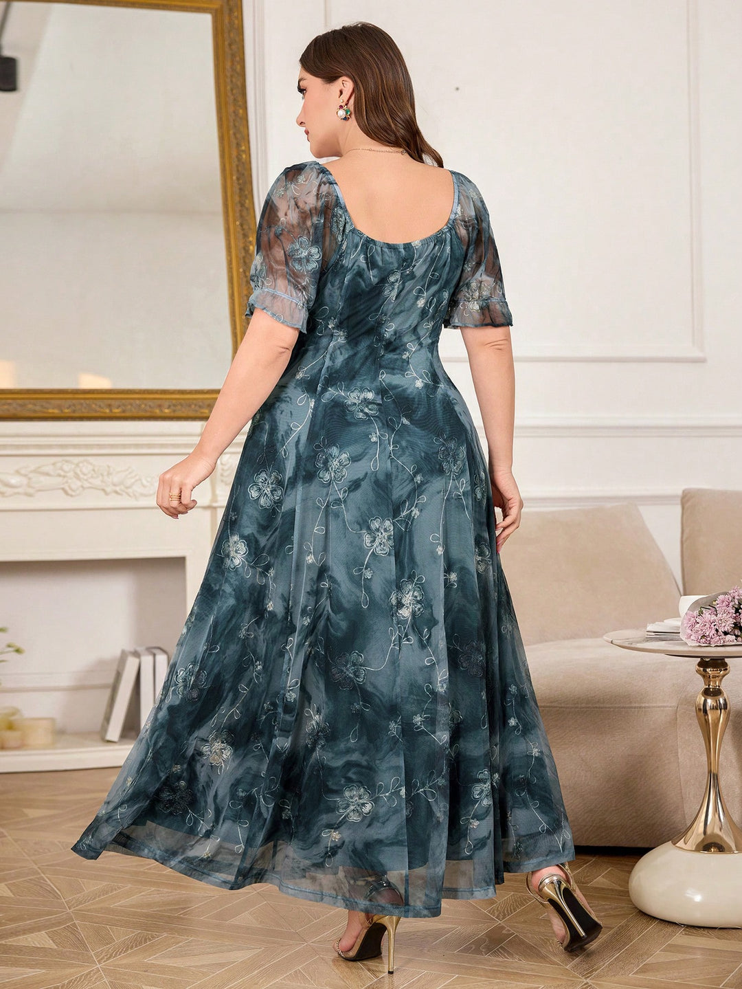 Rochie maxi SHEIN, mix culori