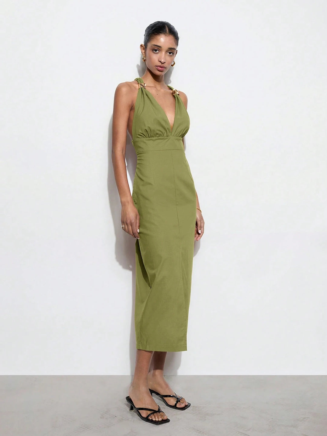 SHEIN maxi ruha, zöld