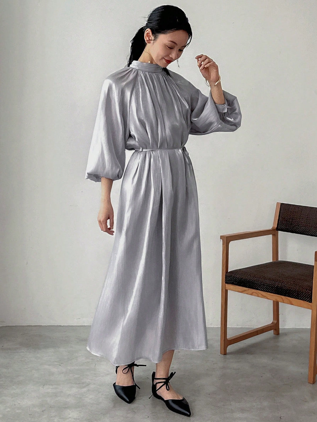 Rochie maxi SHEIN, gri
