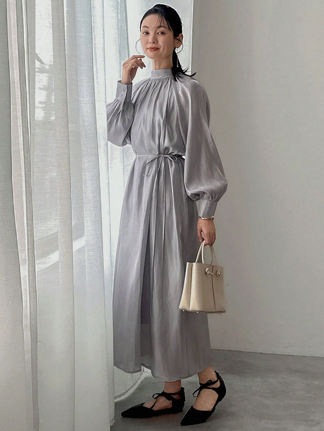 Rochie maxi SHEIN, gri