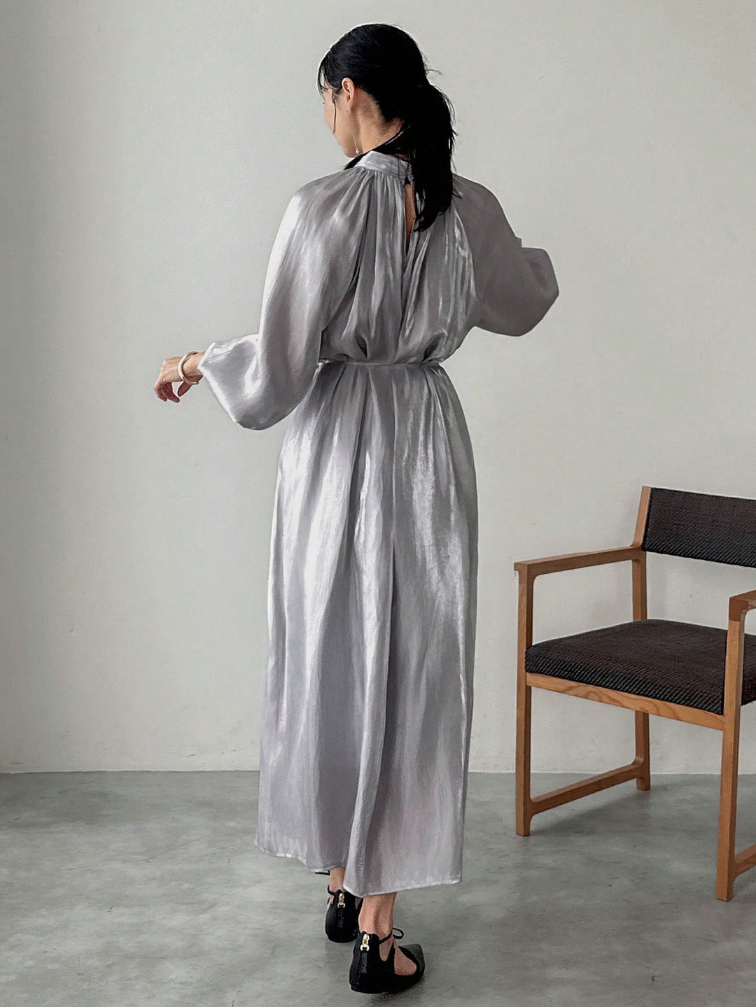 Rochie maxi SHEIN, gri