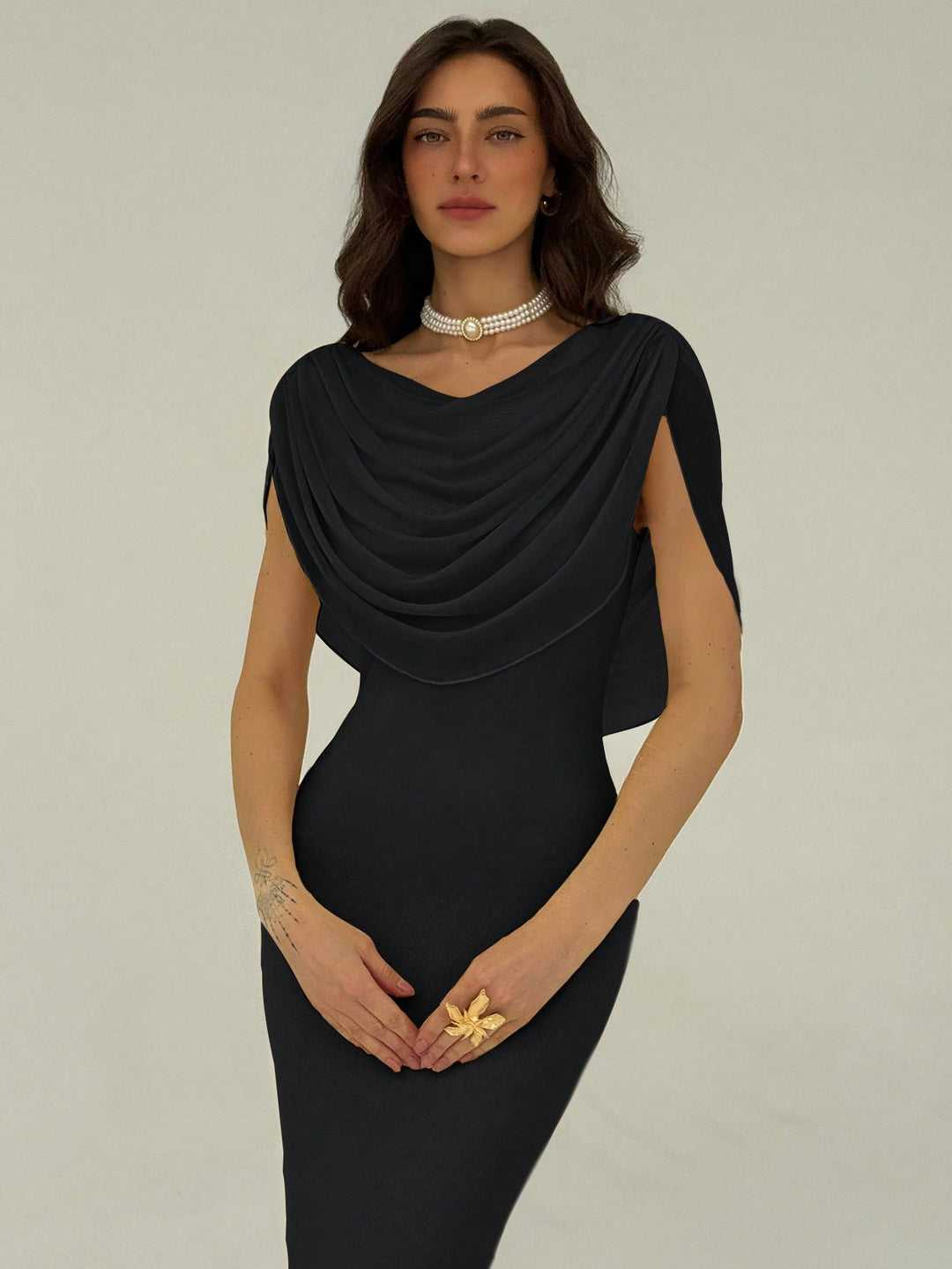 Rochie maxi SHEIN, negru