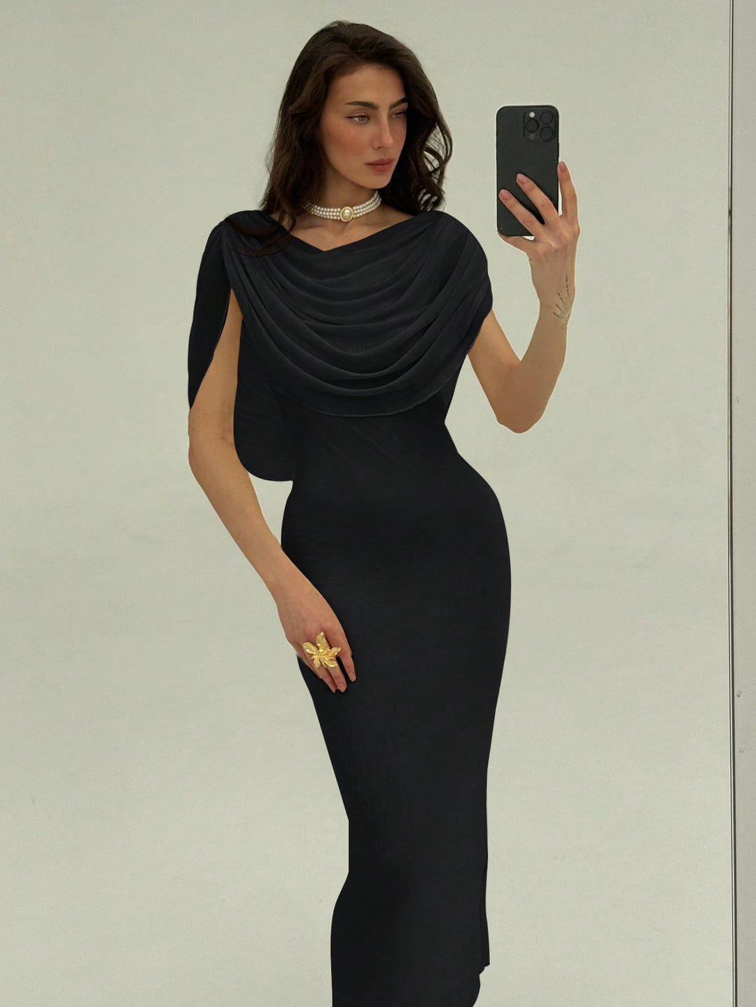 Rochie maxi SHEIN, negru