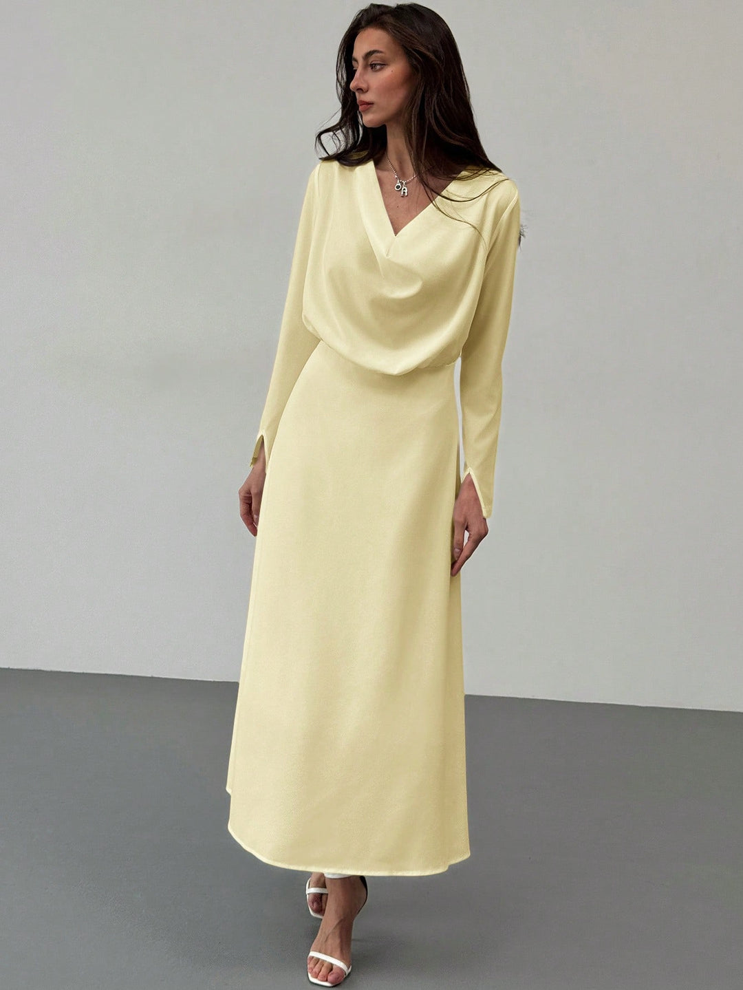 Rochie maxi SHEIN, galben