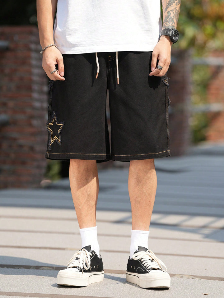 Pantaloni scurți SHEIN, negru