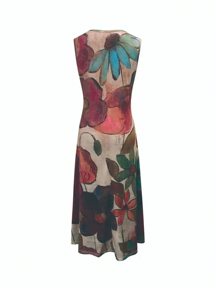 Rochie maxi SHEIN, mix culori
