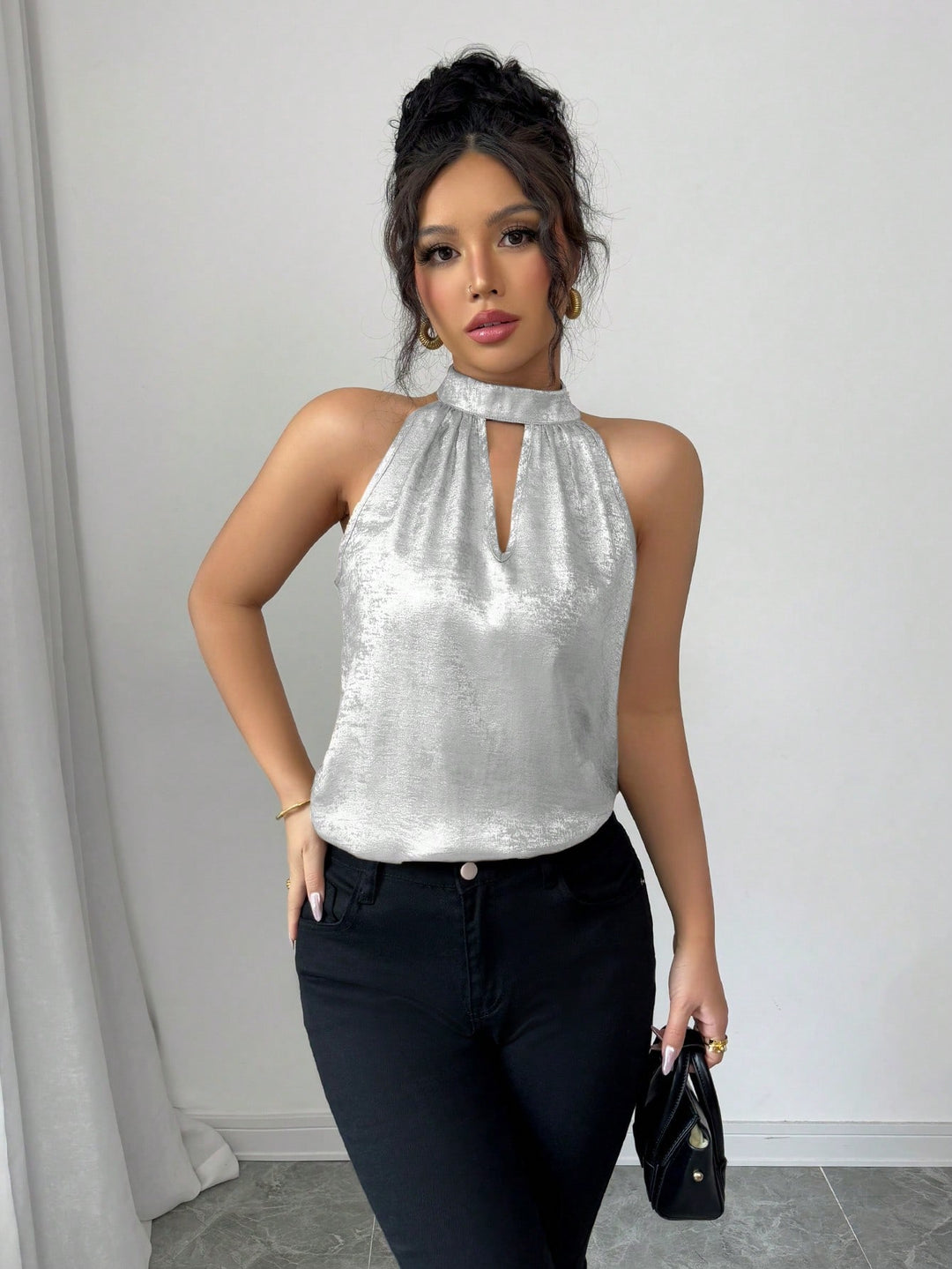 Bluza SHEIN, argintiu