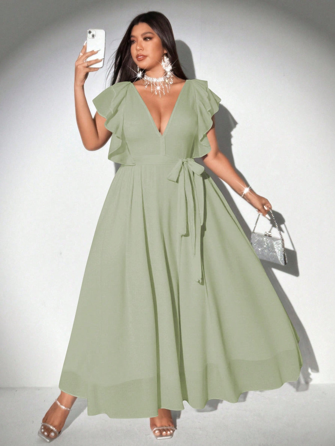 Rochie SHEIN, verde