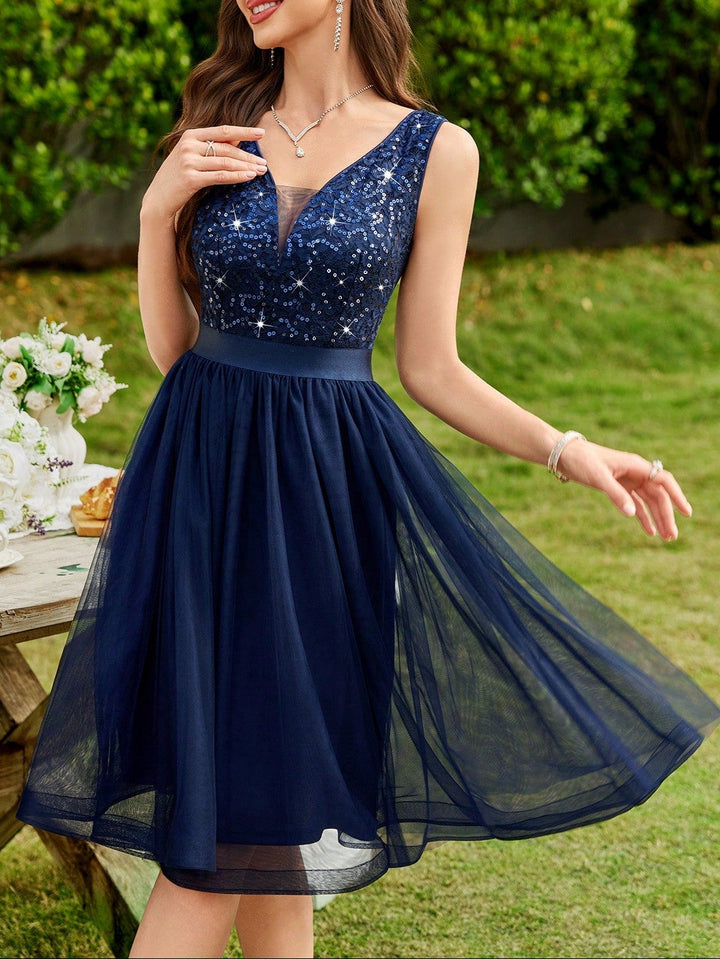 SHEIN mini ruha, kék