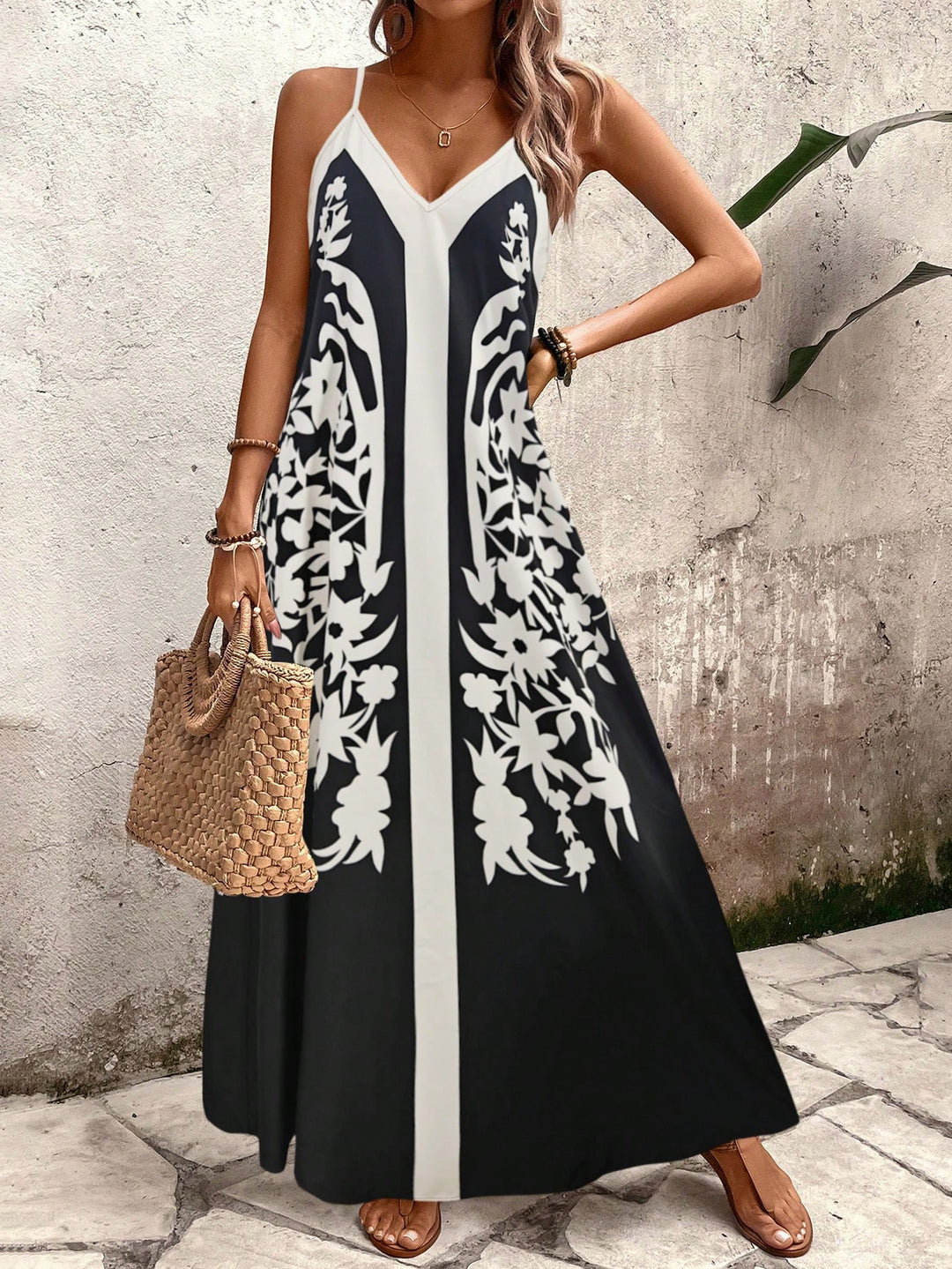 SHEIN maxi ruha, fekete