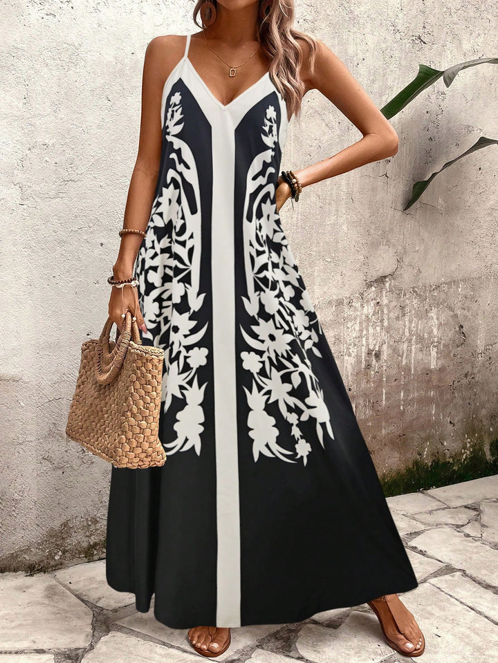 SHEIN maxi ruha, fekete
