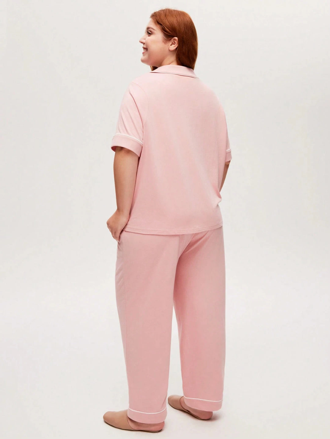 Luvlette by Shein pizsama szett, rózsaszín