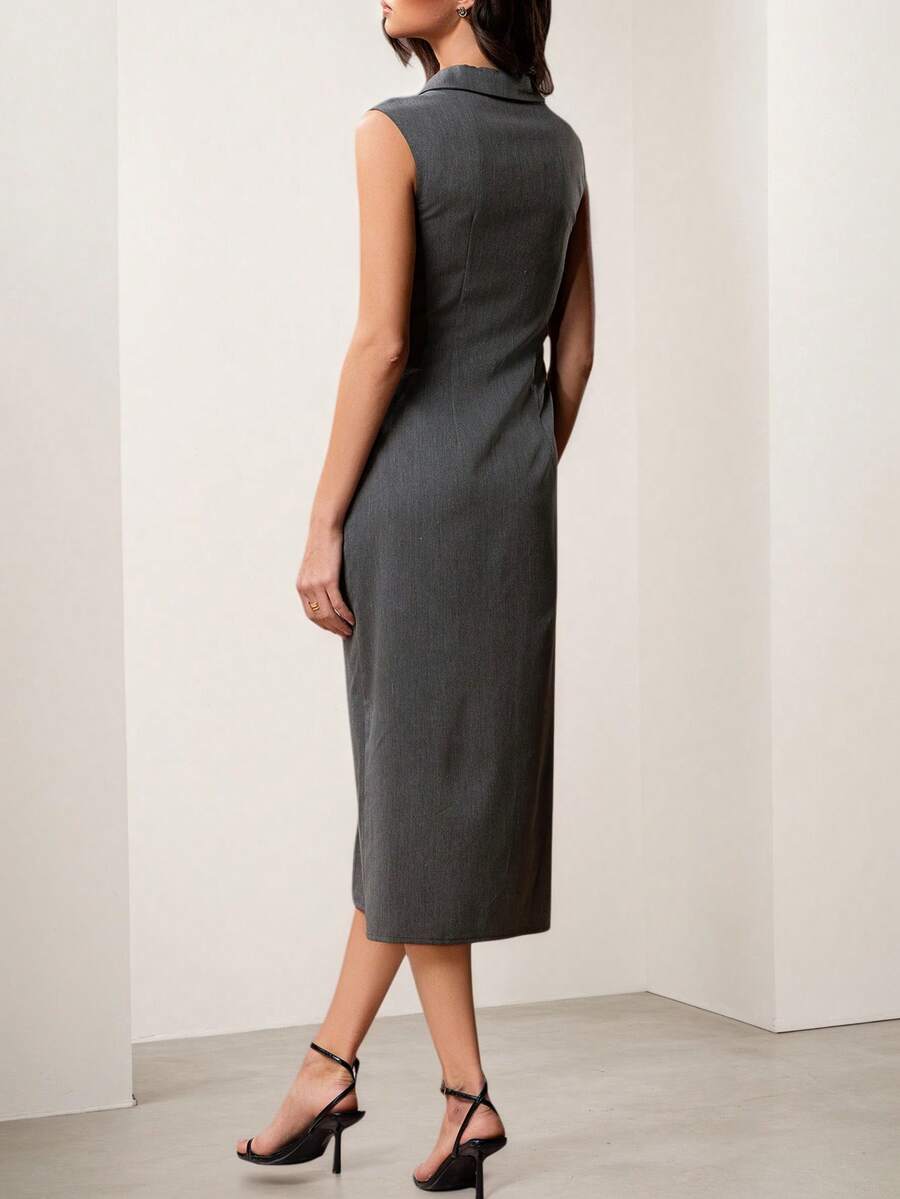 Rochie midi SHEIN, gri
