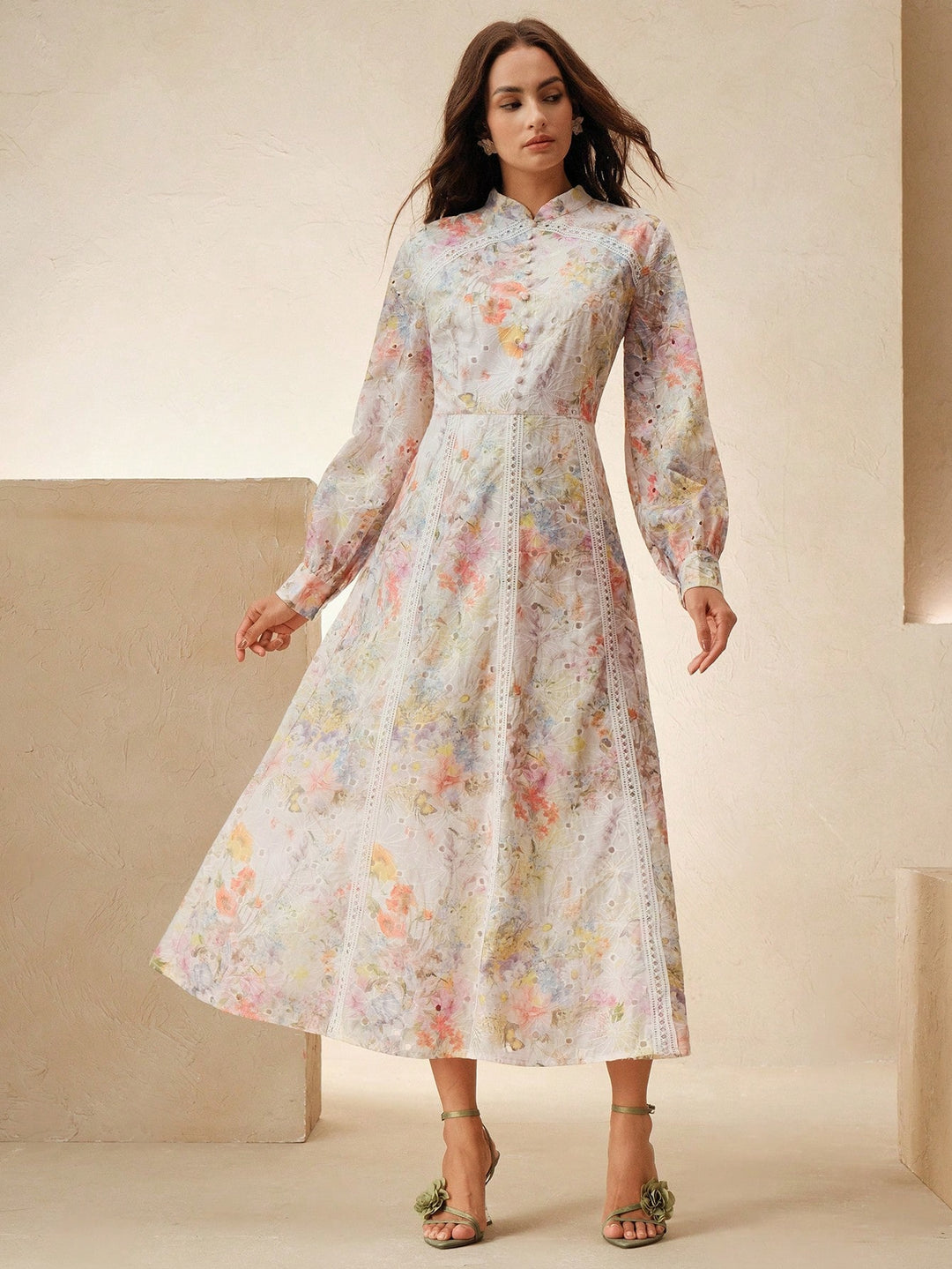 Rochie maxi SHEIN, mix culori