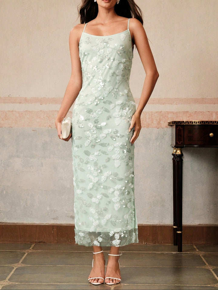 Rochie maxi SHEIN, verde