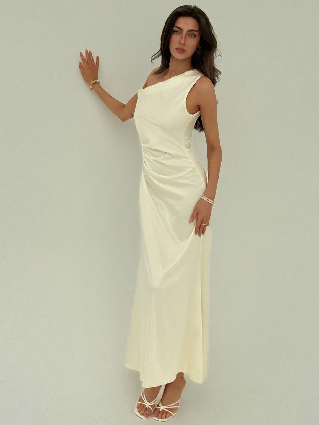 Rochie maxi SHEIN, portocaliu