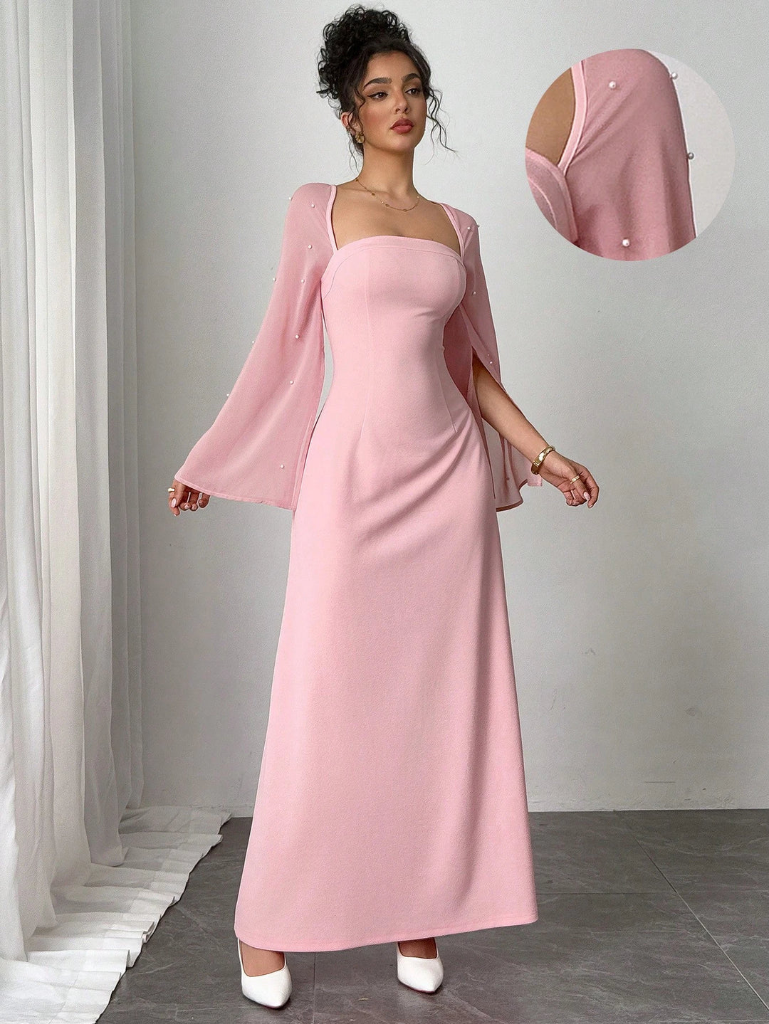 Rochie de ocazie SHEIN, roz
