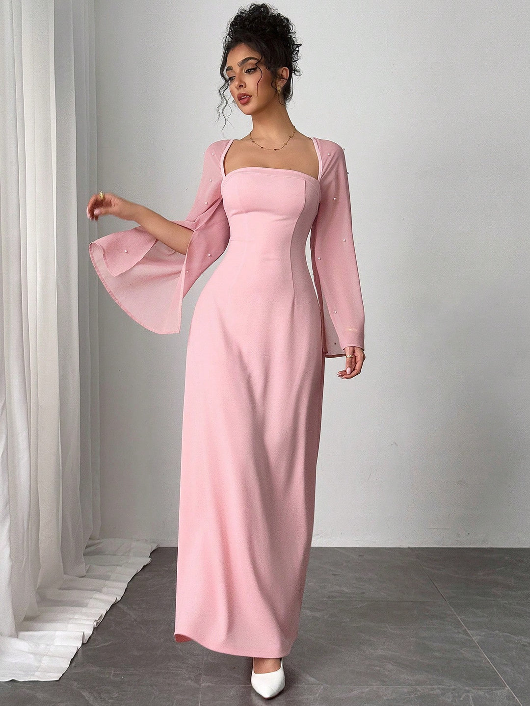 Rochie de ocazie SHEIN, roz